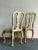 Late 20th Century Vintage Regency Nailhead Queen Anne Dining Chairs - A Pair For Sale - Image 5 of 6
