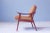Vintage Fredrik A. Kayser Teak, Leather & Brass Easy Chair #563, Norway, 1950s For Sale In New York - Image 6 of 12