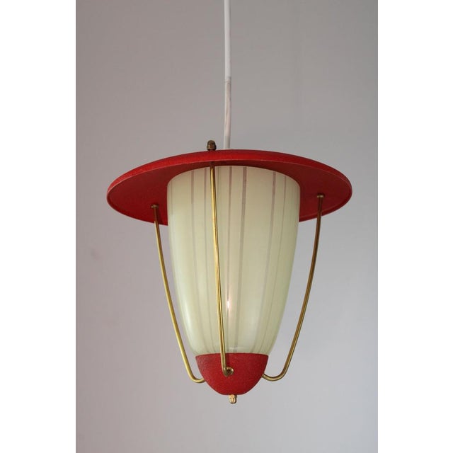 Hanging Lamp from Moletz Leuchten, Vienna, 1950s For Sale - Image 9 of 9