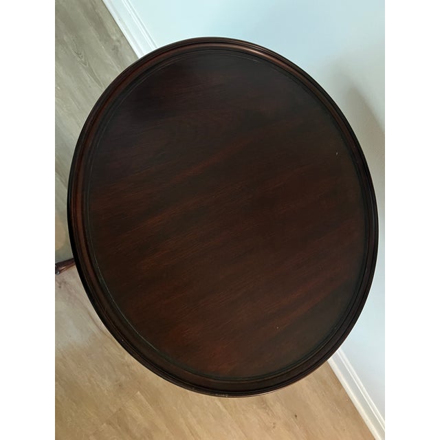 Henkel Harris 1990s Henkel Harris Historic Salem 5611 Mahogany Occasional Table For Sale - Image 4 of 6