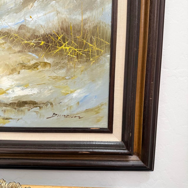1970s Vintage Coastal Lighthouse |Signed Oil on Canvas Seascape For Sale - Image 5 of 6