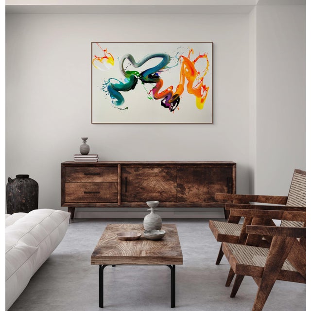 Abstract Contemporary Abstract Acrylic on Canvas "But Why Not" by Nikolaos Schizas For Sale - Image 3 of 5