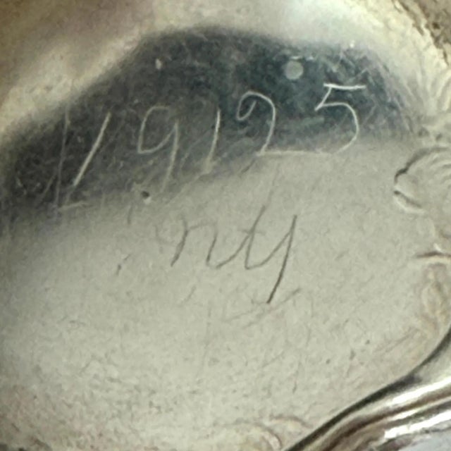 Silver Vintage Silver Plate Swing Handle Basket For Sale - Image 8 of 8