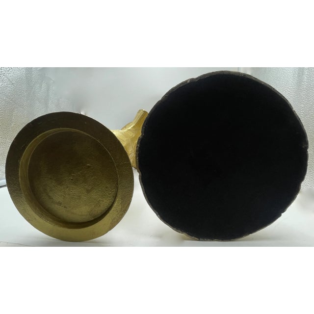 1960s 1960s Seahorse Candle Stands in Gold Tone Solid Aluminum For Sale - Image 5 of 7