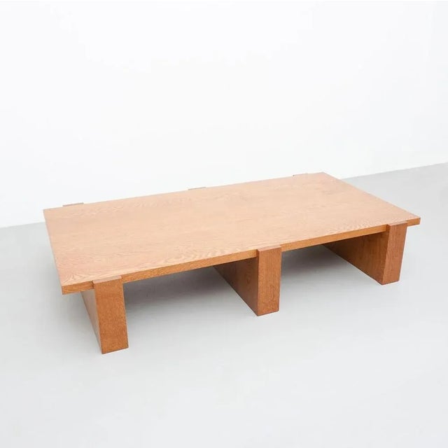 Solid Oak Low Table from Dada Est. For Sale - Image 4 of 17