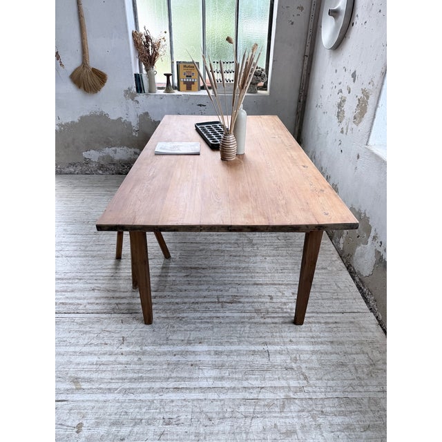 Pitch Pine Farmhouse Table, 1950s For Sale - Image 12 of 18