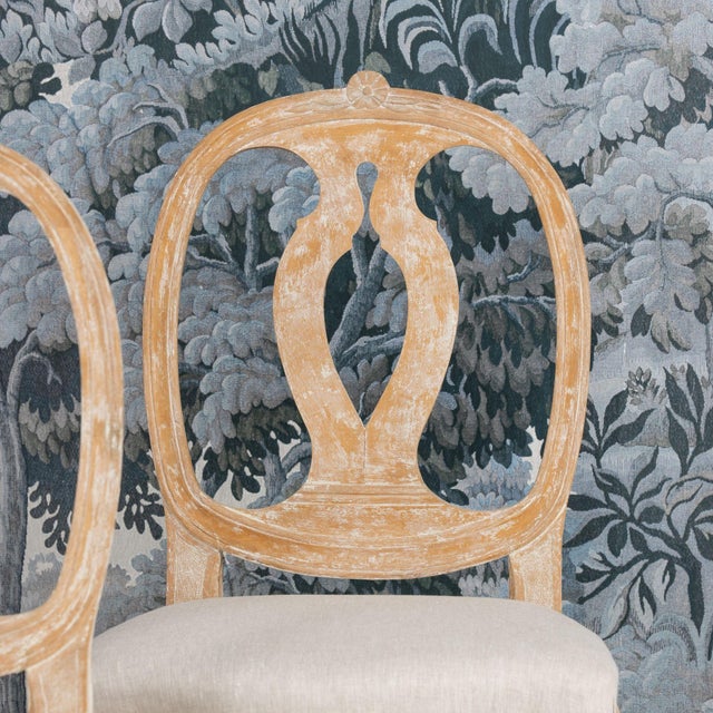 Set of Four 18th C. Swedish Gustavian 'Model' Chairs in Original Paint For Sale - Image 14 of 17