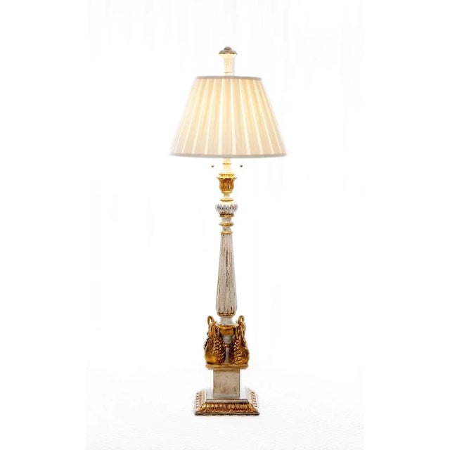 The Rothschild Collection 1990s Italian Empire Style Floor Lamp - "Regine" For Sale - Image 4 of 4