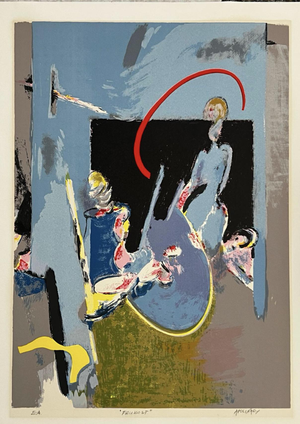 Apolinary Smolarek, Frukost, 1980s, Color Lithograph on Paper