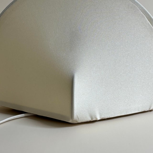 Kaori lamp by Kazuhide Takahama for Sirarh, 1970. Metal frame with elastane fabric shade. In good condition, the fabric...