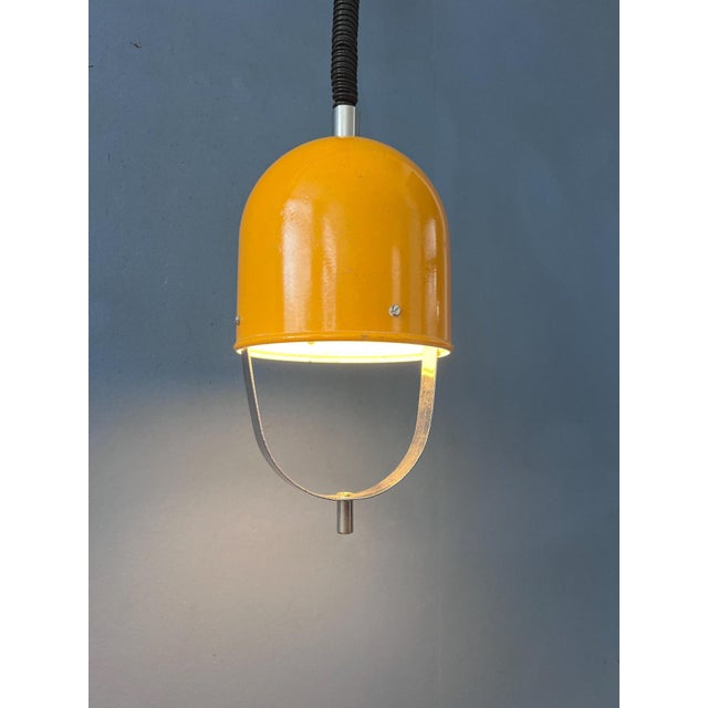 Mid-Century Modern Space Age Yellow Pendant Lamp For Sale - Image 13 of 13