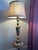 1950s 1950s Asian Brass Table Lamp James Mont Style Asian Motif Hollywood Regency For Sale - Image 5 of 7