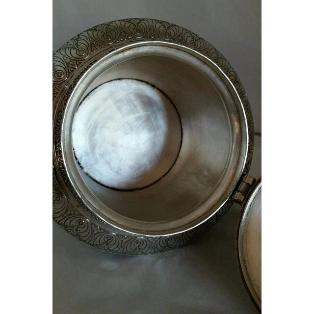 19th Century Antique Islamic Silver Teapot and Sucrier, Set of 2 For Sale - Image 6 of 11