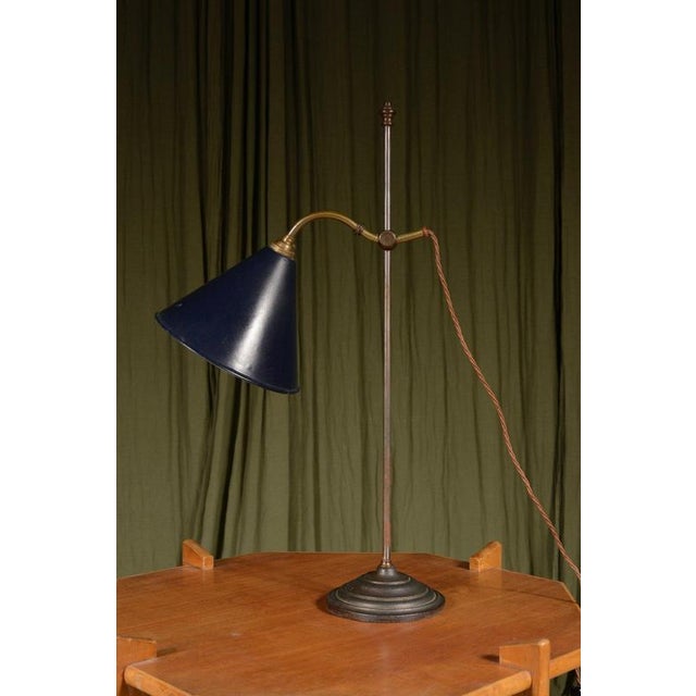 Antique French Adjustable Rise and Fall Desk Lamp, 1910 For Sale - Image 6 of 7