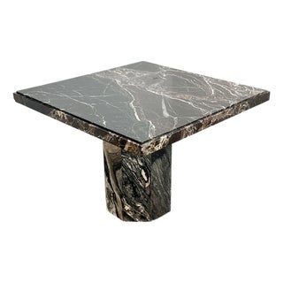 Vintage Italian Rosso Marble Dining Table For Sale