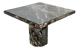 Vintage Italian Rosso Marble Dining Table