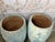 Pair of Large Atelier Vierkant Style Planters - Ocean Blue Patina Barrel Pots For Sale - Image 10 of 12