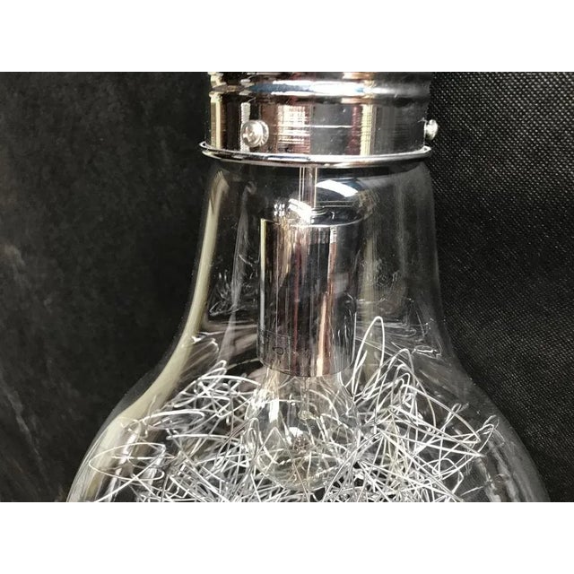 Ceiling Lamps in Chrome and Glass, Set of 2 For Sale - Image 12 of 18