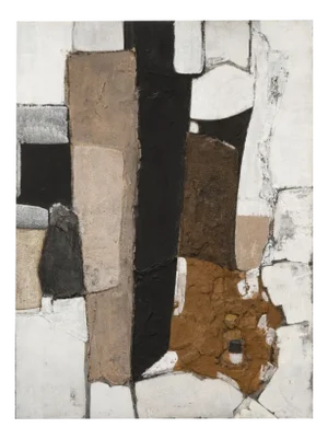 John Bainbridge Copnall, Mountainside, Mixed Media on Wood, 1965