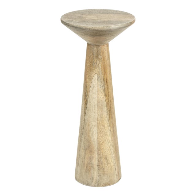 Brescia Mango Wood Accent Table, Tall- 21" For Sale