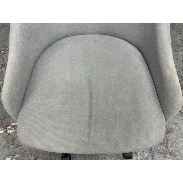Gray Pottery Barn Adjustable Swivel Desk Chair For Sale - Image 8 of 12