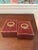 20th Century Red Leather Brass Laurel Wreath Bookemds a Pair For Sale In Pittsburgh - Image 6 of 12
