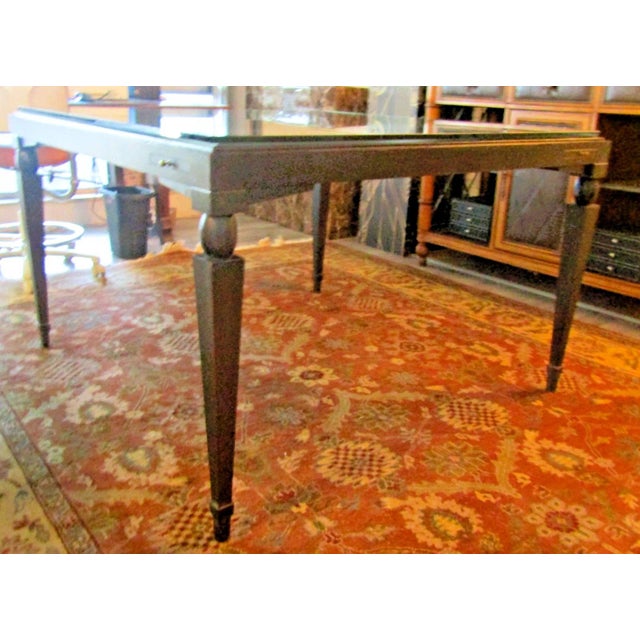 1990s Vintage Mattaliano Large Casino Glass Top Game Table For Sale - Image 5 of 15