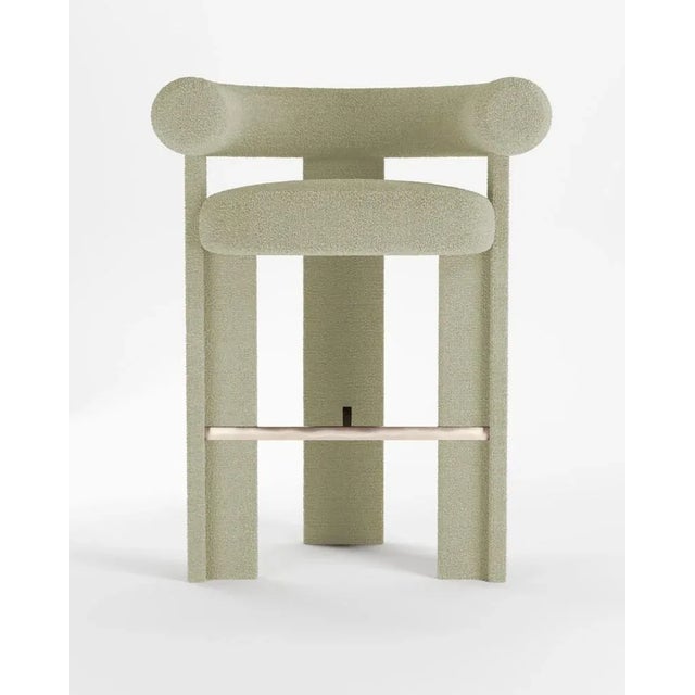 Not Yet Made - Made To Order Cassette Bar Chair in Bouclé Beige by Alter Ego For Sale - Image 5 of 5