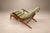 Textile Brazilian Modern Chaise Lounge in Caviúna and Moss-Olive Velvet by Pierre Weckx, 1950s For Sale - Image 7 of 18