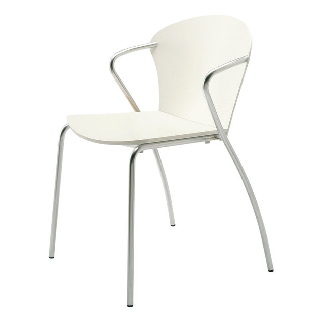 EO 5400 White Stackable Bessi Chair by Erla Sólveig Óskarsdóttir For Sale