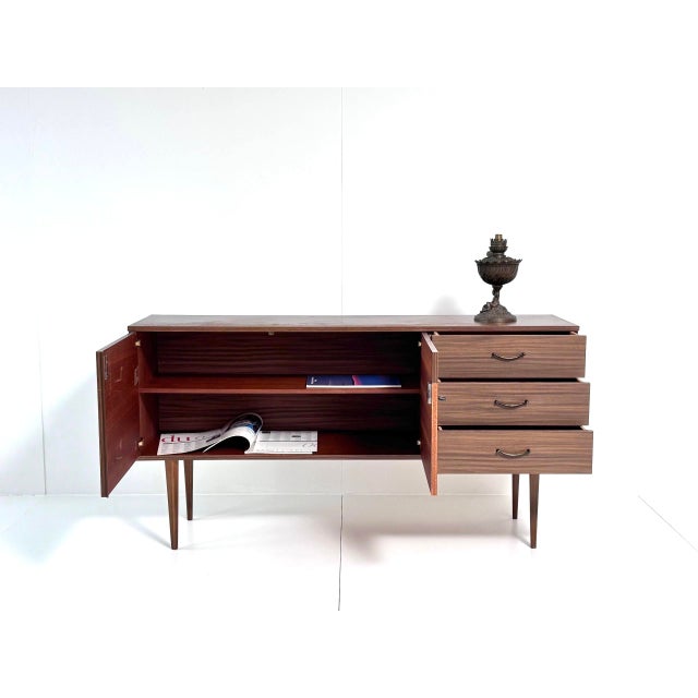 Mid-Century Modern Mid-Century Sideboard in Walnut Veneer, 1960s For Sale - Image 3 of 12