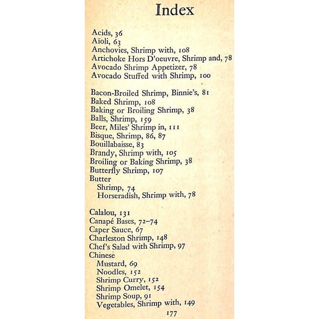 "Shrimp Cookery Over 100 Recipes of Entrees, Appetizers, Stews, Salads" 1952 Worth, Helen For Sale In New York - Image 6 of 9
