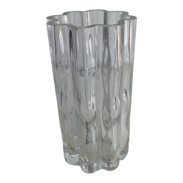 Mid-Century Modern Swedish Art Glass Vase For Sale