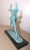 1980s Modern Itzik Benshalom Tango Figural 11/100 Patinated Nude Bronze Couple Statue For Sale - Image 4 of 12