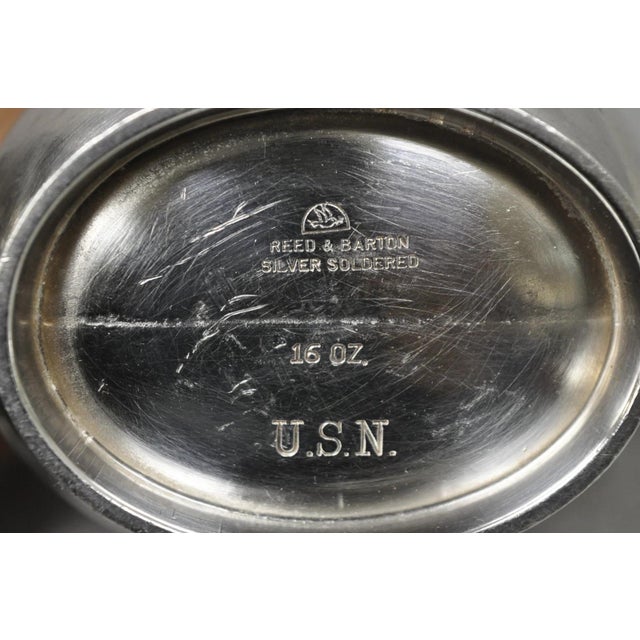 Vintage 1940s US Navy Reed & Barton Silver Plated and Soldered Small Creamer Pitcher. Circa Early 20th Century....