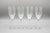 Art Deco Lalique France Crystal Ange Angel Wing Fluted Champagne Glass Set of 4 For Sale - Image 3 of 14