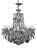 Maria Teresa Chandelier with 10 Lights in Bohemian Crystal, 1950s For Sale