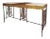 Console Table Iron and Bronze Oscar Bach Style For Sale