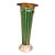 Emerald Glass & Copper Fluted Vase For Sale