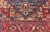 Early 20th Century Antique Persian Heriz Serapi Rug With Blue Field Geometric Medallion Design For Sale - Image 5 of 17