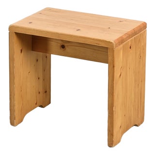 Pine Stool from Les Arcs, France, 1975 For Sale
