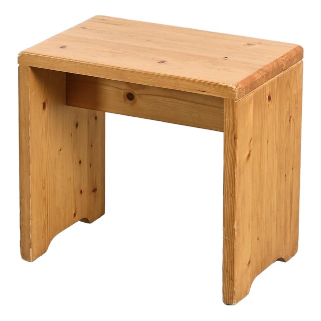Pine Stool from Les Arcs, France, 1975 For Sale