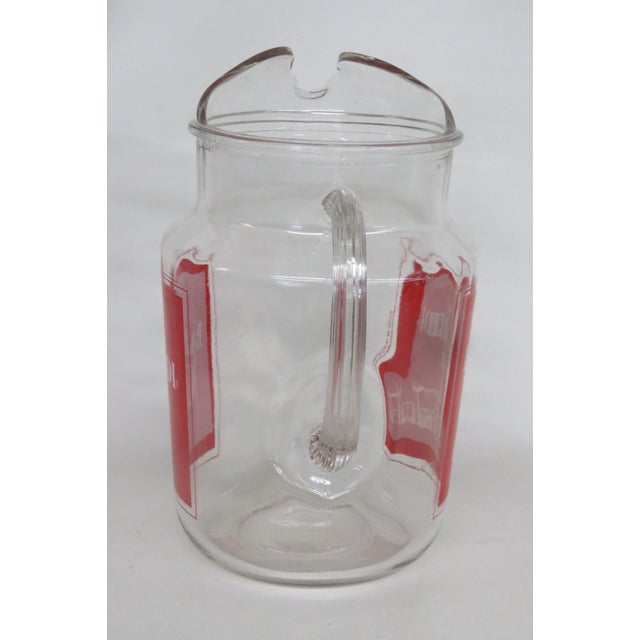 Advertising Glass Pitcher for Bacardi Rum and Coca Cola 1970s Promotion 4865b For Sale - Image 13 of 14