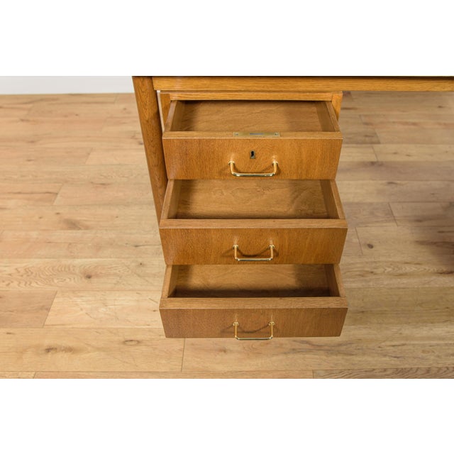 Mid-Century Modern Oak Executive Desk, Denmark, 1960s For Sale - Image 14 of 18