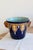 Ceramic Antique Fives-Lille Cachepot in Blue Glazed Ceramic with Neo-Renaissance Decor by Gustave De Bruyn, 19th Century For Sale - Image 7 of 11