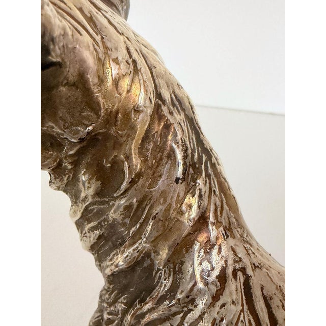 Ceramic, Copper and Silver Schnauzer Dog from Spigarolo, Italy, 1950s For Sale - Image 11 of 13