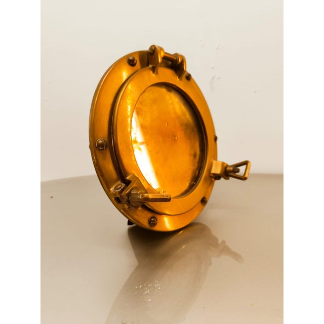 Naval Porthole Photo Holder in Brass For Sale - Image 11 of 11