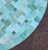 40" Handcrafted Emerald Aqua Moroccan Mosaic Table, Bejmat Style For Sale In Orlando - Image 6 of 7