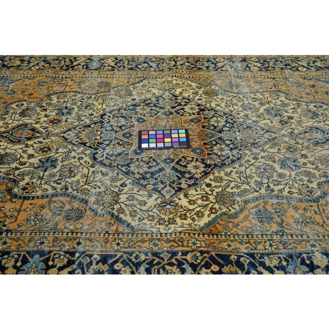 Antique Persian Mohtasham Kashan Rug 4'2" X 6’2" For Sale - Image 12 of 12