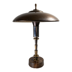 Mid-Century Modern Space Age Art Deco Fairies Guardsman Table Lamp by Bert Dickinson